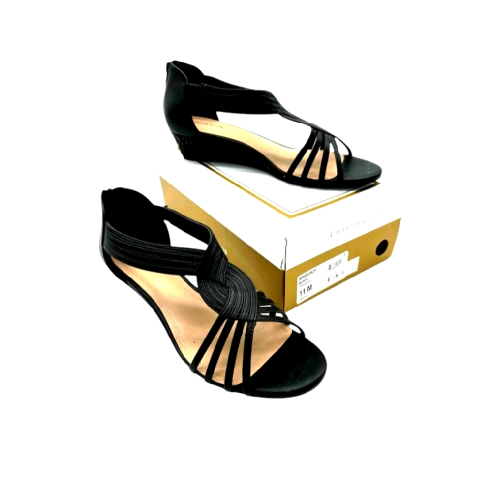NIB CHARTER CLUB GINIFUR WEDGE SANDALS